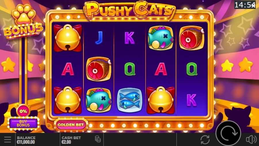 Pushy Cat 1  - foxybingo