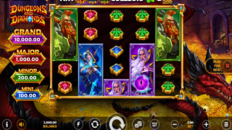 Dungeons And Diamonds Slot - foxybingo