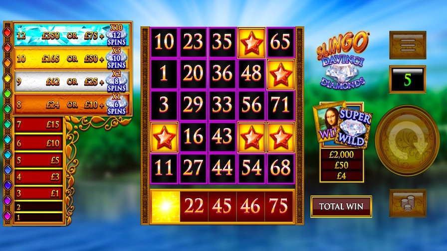 Slingo Da Vinci Diamonds En - foxybingo