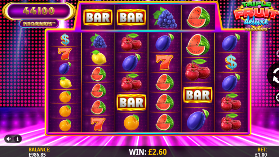 Triple Fruit Deluxe Megaways Bonus - foxybingo