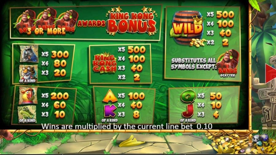 King Kong Cashpots Symbols Eng - foxybingo