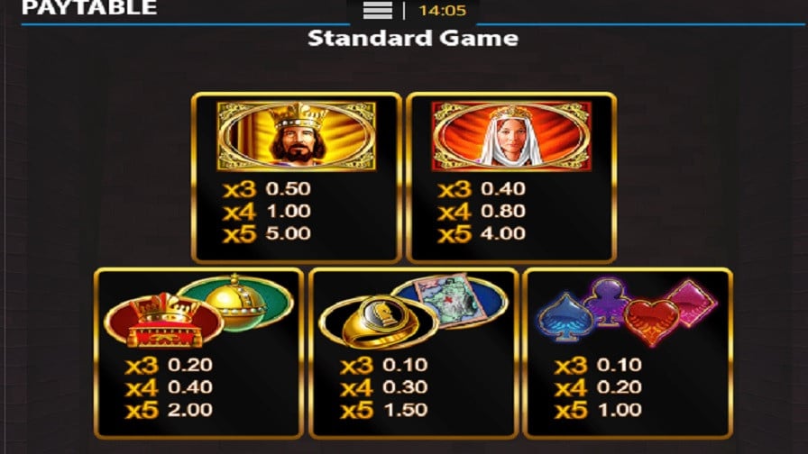 Mighty Black Knight Feature Symbols En - foxybingo