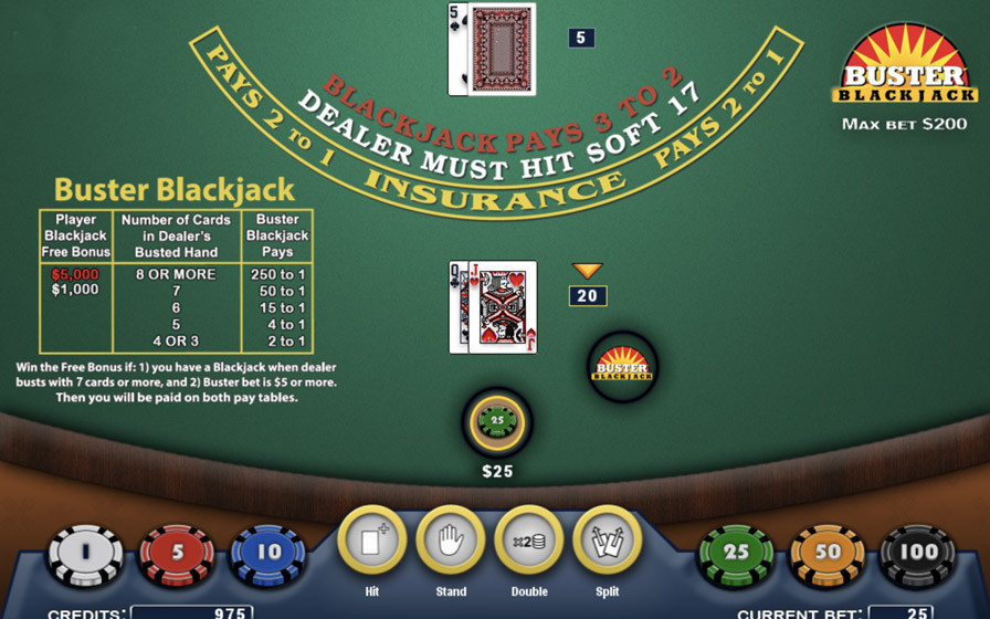 Buster Blackjack Eng - foxybingo