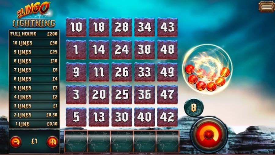 Slingo Lightning En Slot - foxybingo