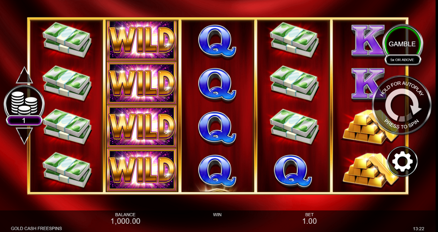 Gold Cash Freespins Slot - foxybingo