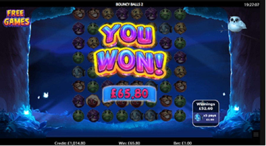 Bouncy Balls 2 Payout - foxybingo