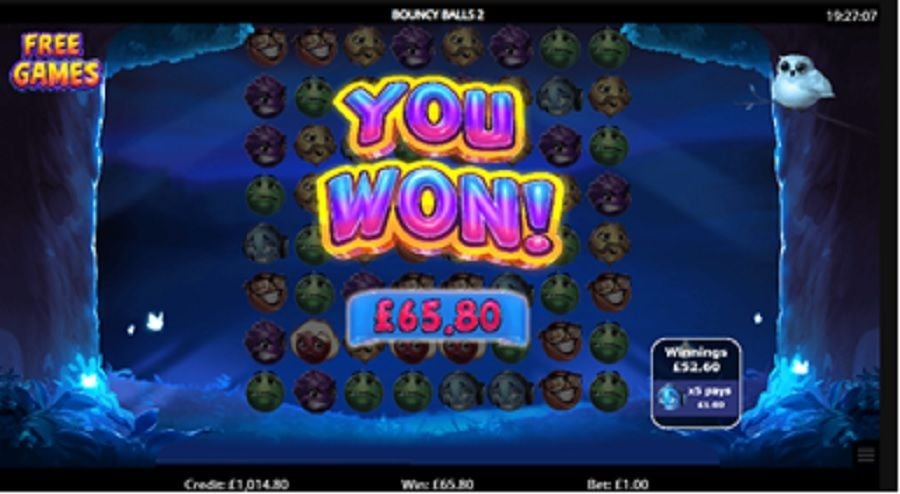 Bouncy Balls 2 Payout - foxybingo