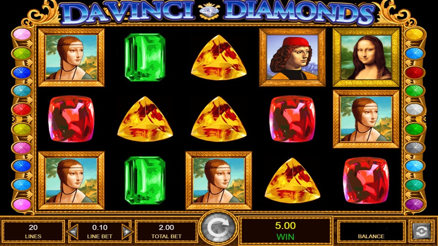 Da Vinci Diamonds Bonus En - foxybingo
