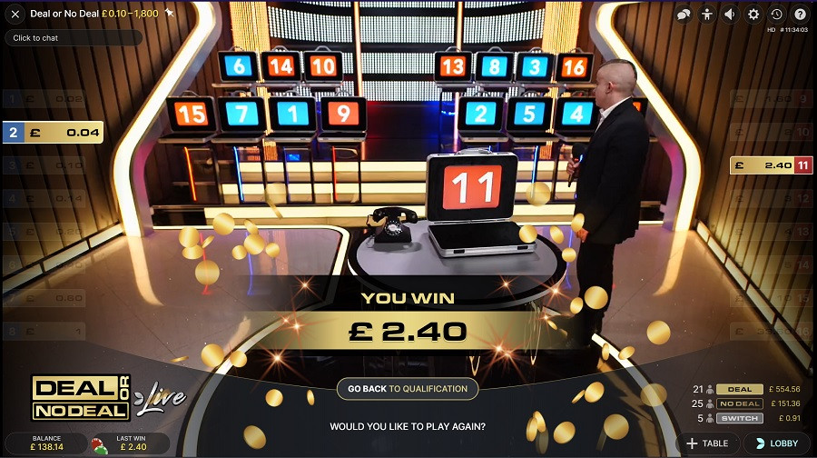 Deal Or No Deal Live Win - foxybingo
