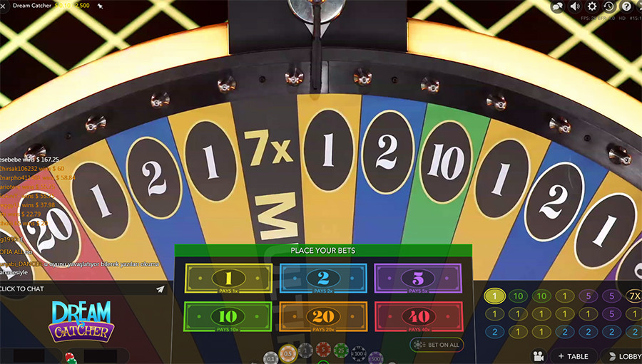 Dream Catcher Live - foxybingo