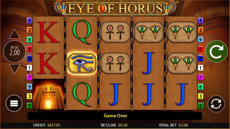 Eye Of Horus Base Game - foxybingo