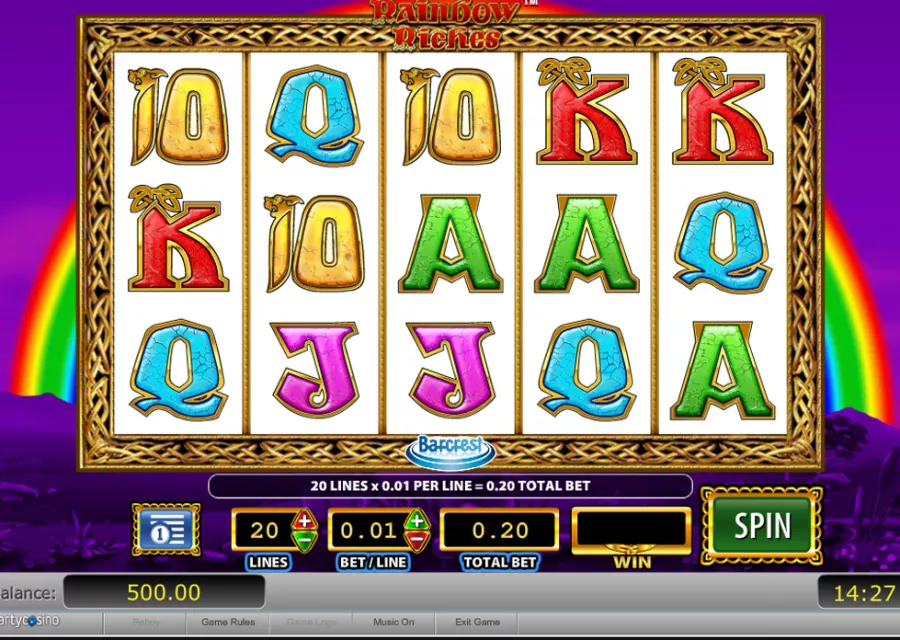 Rainbow Riches Main - foxybingo