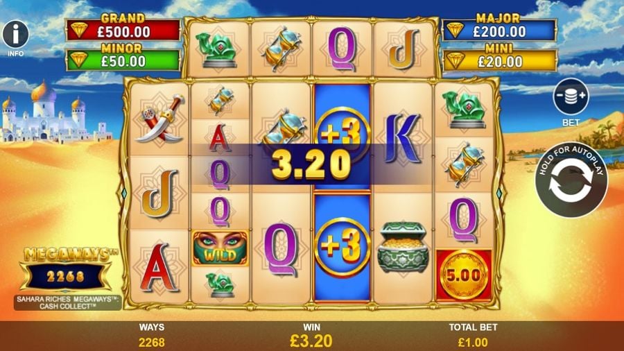 Sahara Riches Cash Collect Megaways Bonus Eng - foxybingo