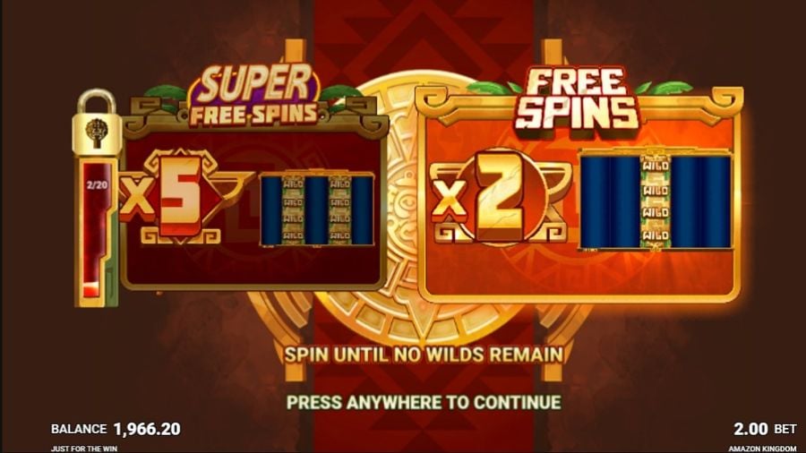 Amazon Kingdom Free Spins Bonus - foxybingo