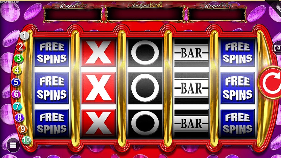 Megabars Jackpot King Slot En - foxybingo