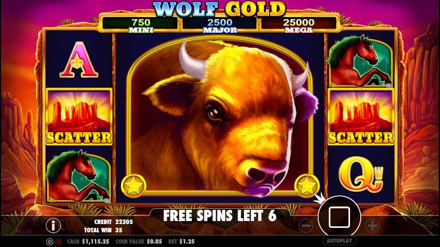 Wolf Gold Free Spins - foxybingo