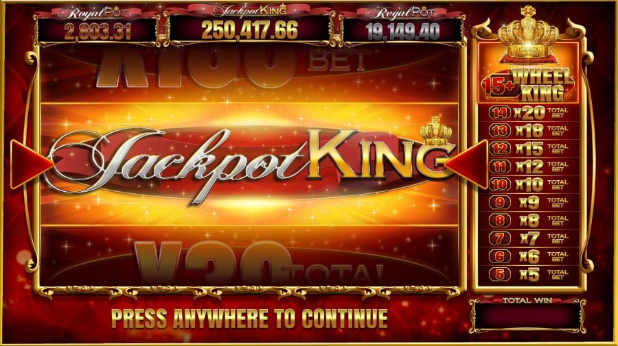 7s Deluxe Jackpot King Bonus Round - foxybingo
