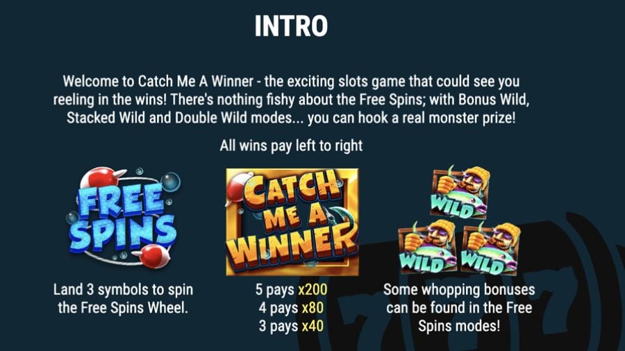 Catch Me A Winner Symbols Eng - foxybingo