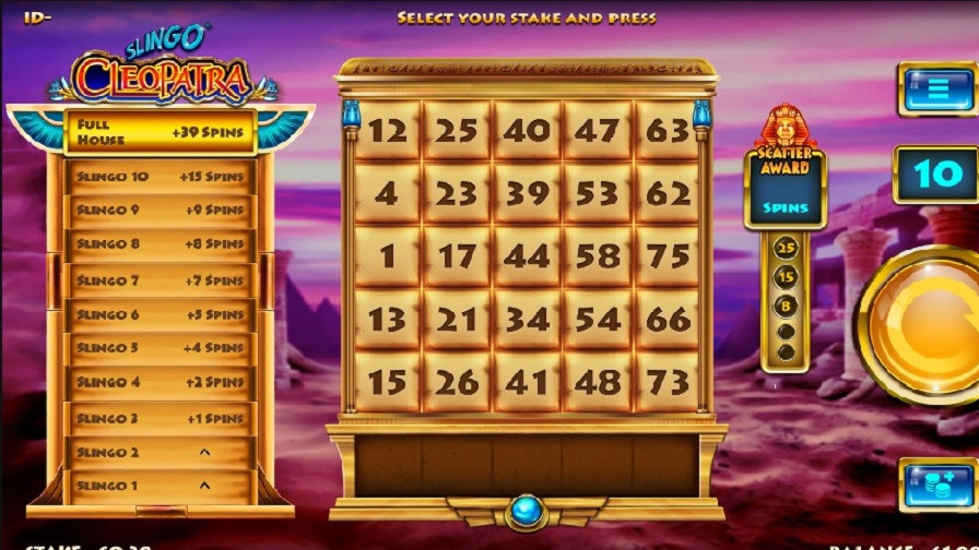Slingo Cleopatra Slot En - foxybingo