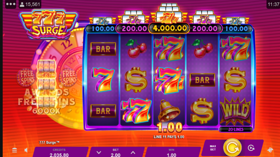 777 Surge Bonus - foxybingo