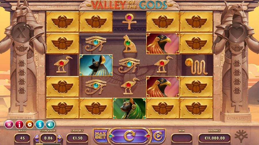Valley Of The Gods Online Slot - foxybingo
