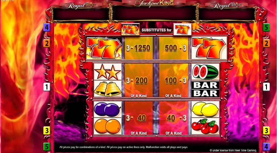 7s Deluxe Jackpot King Feature Symbols En - foxybingo